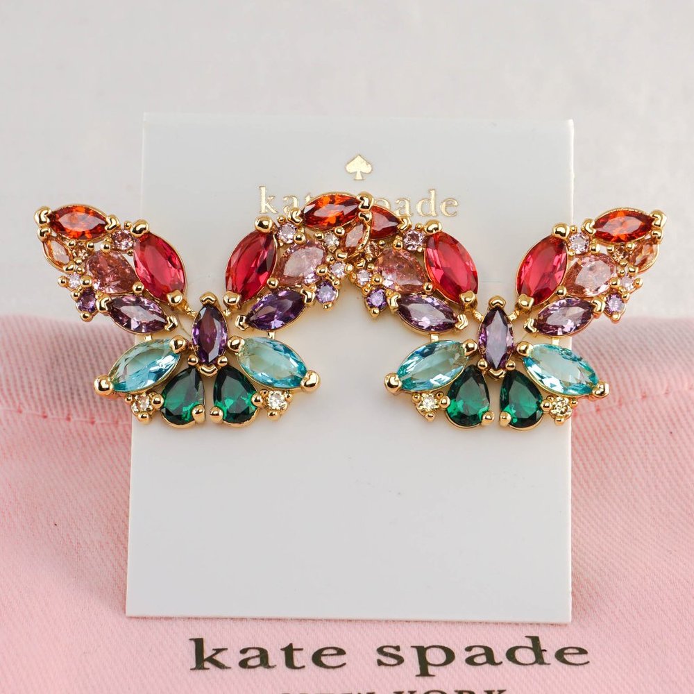 Kate Spade Social Butterfly Statement Studs Earrings (with Dust Bag) NEW